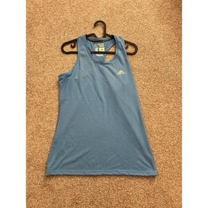 Adidas Ultimate Tank Mens Small Blue Climalite Racerback Gym Training Shirt